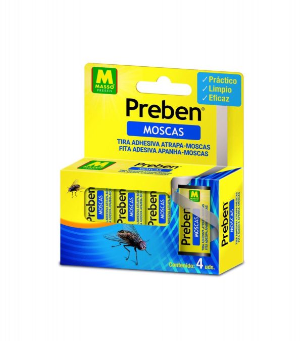 Tira Atrapa Moscas Preben Masso 4 Uds