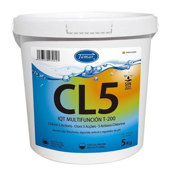 Cloro 5 Acciones Tableta 200Gr 5kg Tamar