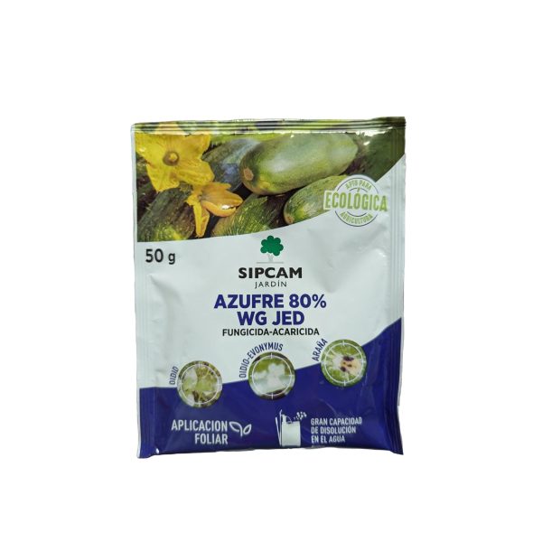 Azufre Mojable 80% WG JED Sipcam 50gr