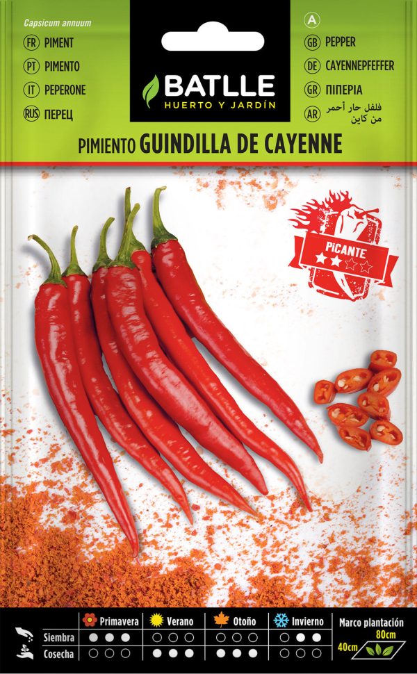 Semillas Pimiento Guindilla De Cayenne