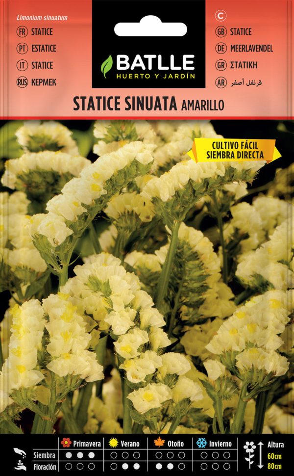 Semillas Statice Sinuata Amarillo