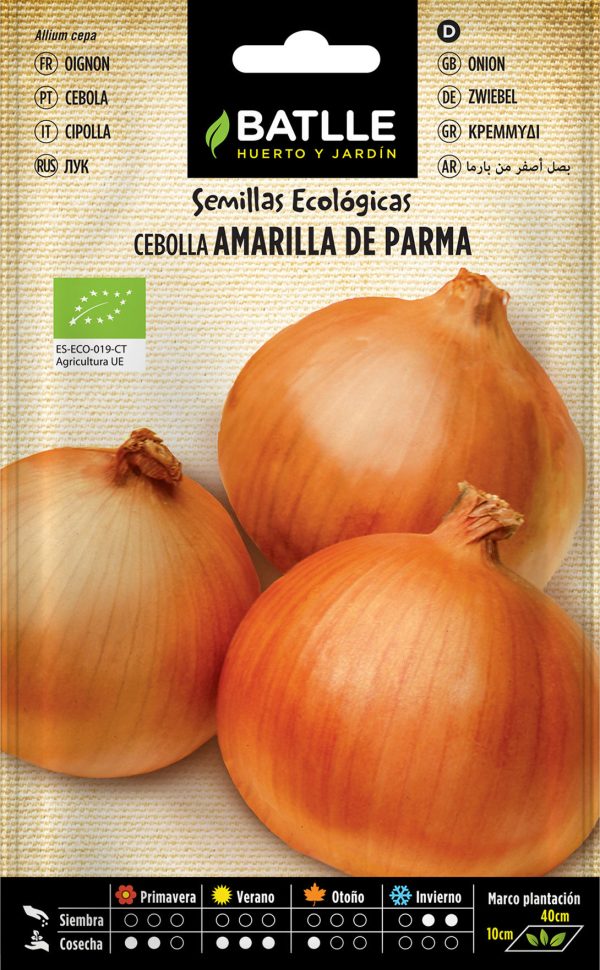 Semillas Ecológicas Cebolla Amarilla De Parma