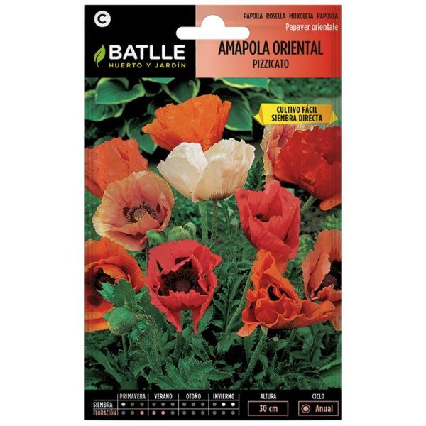 Semillas amapola oriental pizzicato Papaver orientale