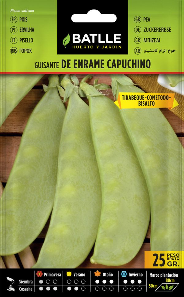 Semillas Guisante Enrame Capuchino 25 Gr.