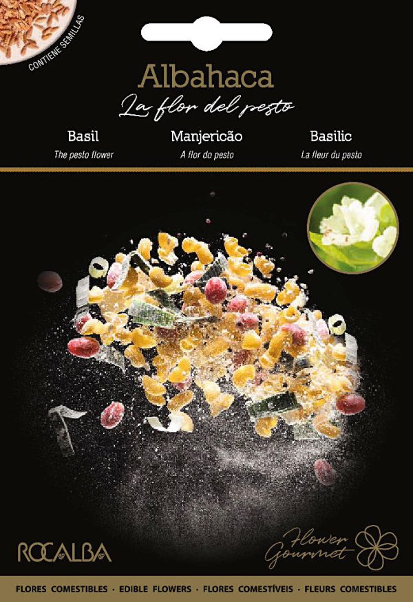 Semillas Comestibles Albahaca Flower Gourmet