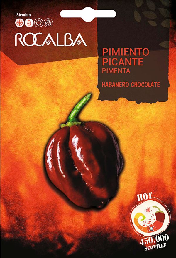 Semillas Pimiento Picante Habanero Chocolate