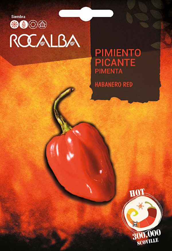 Semillas Pimiento Picante Habanero Red Rocalba