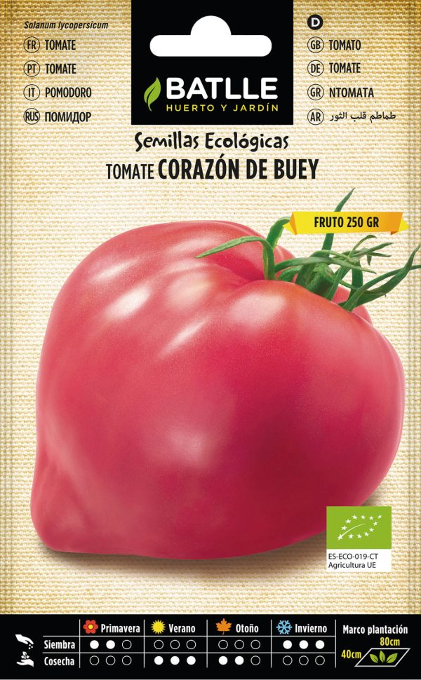 Semillas Ecológicas Tomate Corazón de Buey