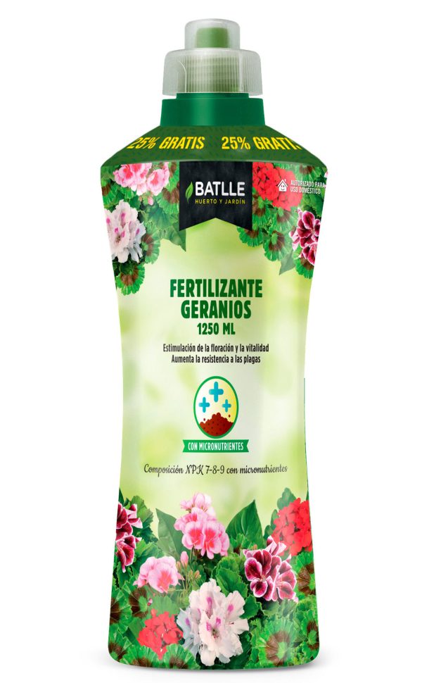 Fertilizante geranios Batlle 1,25Lt