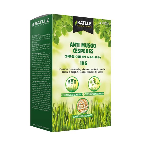 Antimusgo Césped 1Kg Batlle