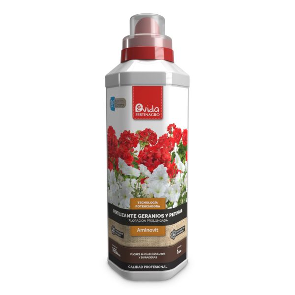 Fertilizante Geranios y Petunias Fertinagro 1Lt