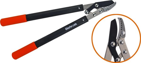 Tijera podar 2 manos Mango Fibra Vidrio Yunque Orework