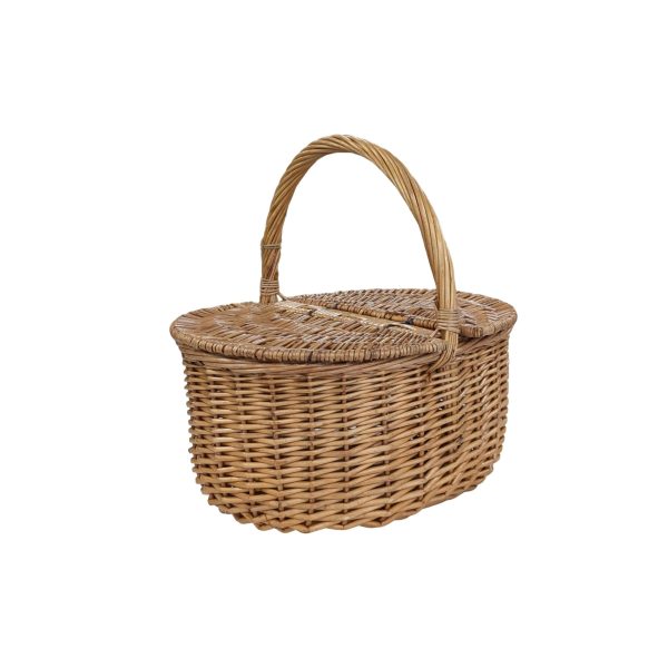 Cesta de Mimbre con 2 Tapas