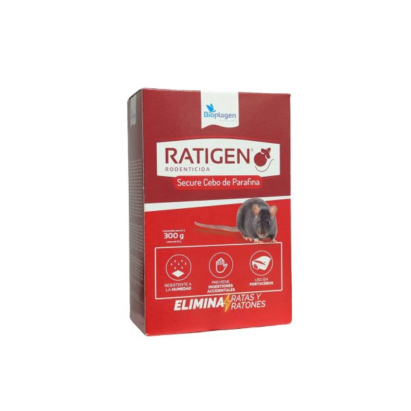 Ratigen Rodenticida Secure Cebo de Parafina 300gr