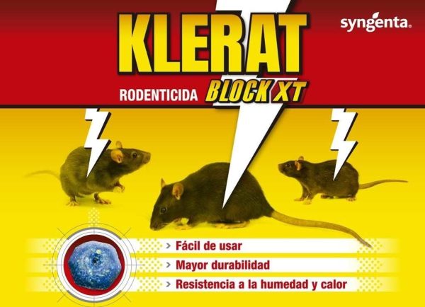 Raticida klerat block XT  300 Gr