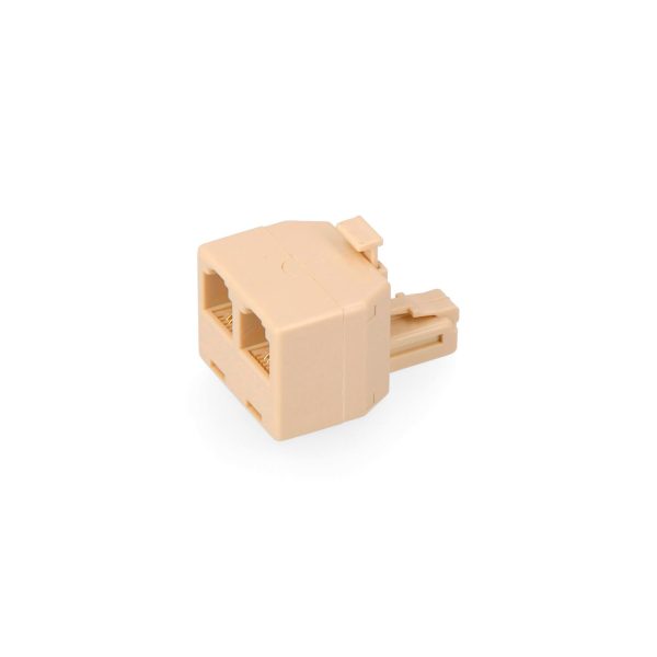 Adaptador telefono salida doble 4 vias