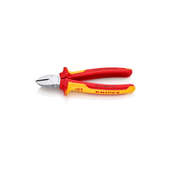 Alicates corte diagonal 180x56x20mm. 7006180 knipex