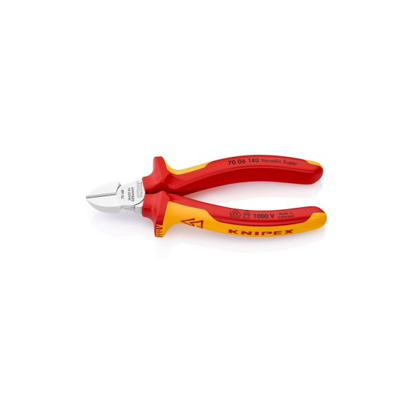Alicates de corte diagonal 140x54x25mm. 7006140 knipex