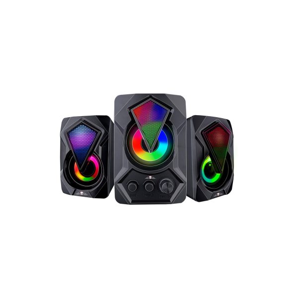 Altavoces gaming luz rgb no fear