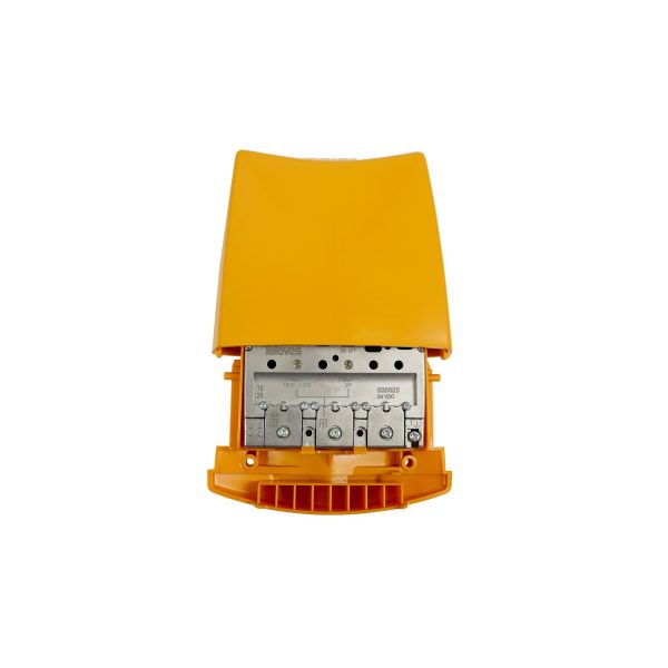 Amplificador de antena para mastil de exterior ganancia fm  15db uhf  4db televes