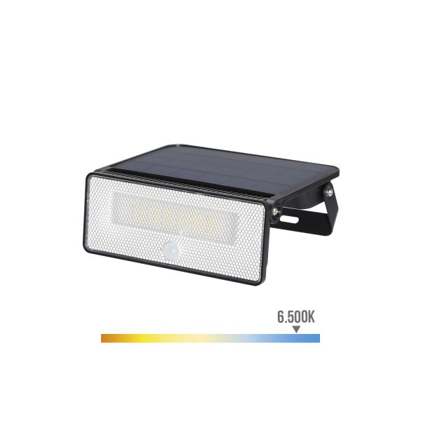 Aplique solar 12w 1.600lm 6.500k. edm