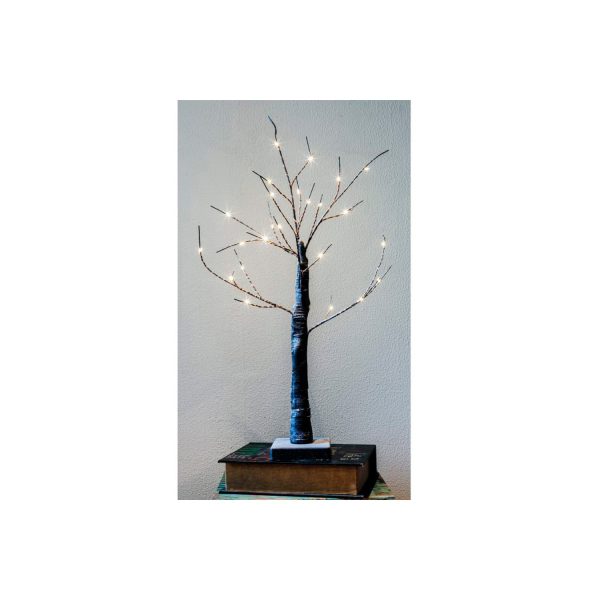 Árbol 3d sakura 60cm 24 leds calidos a pilas 3xaa