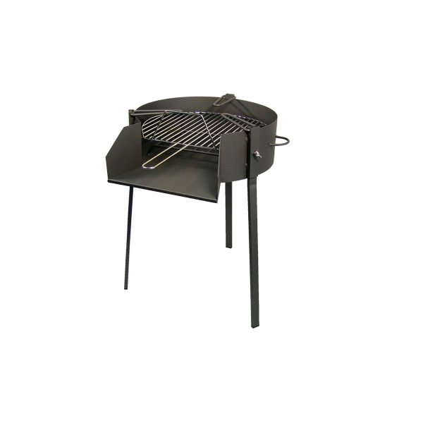 Barbacoa redonda con soporte para paella ø50cm imex el zorro