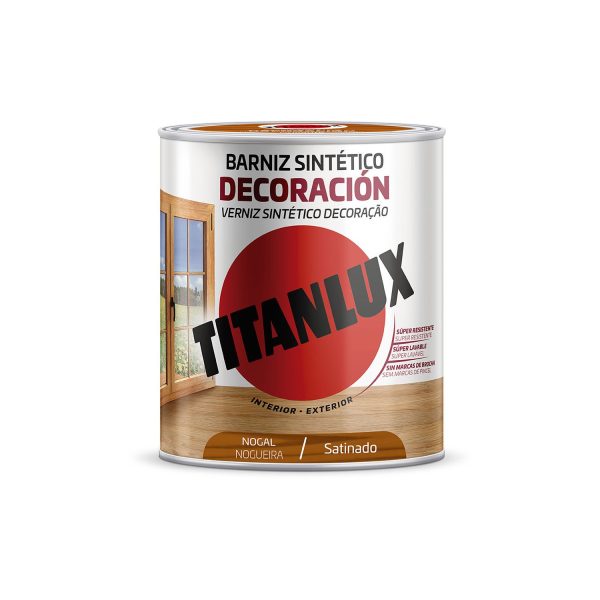 Barniz sintético decoración nogal satinado 250ml titanlux m11100314