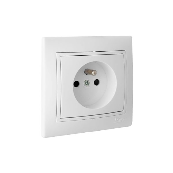 Base bipolar 16a 250v con t/t francesa serie europa solera erp60fu