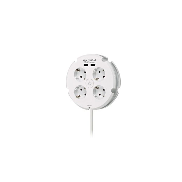 Base multiple combi 4 tomas + 2 usb