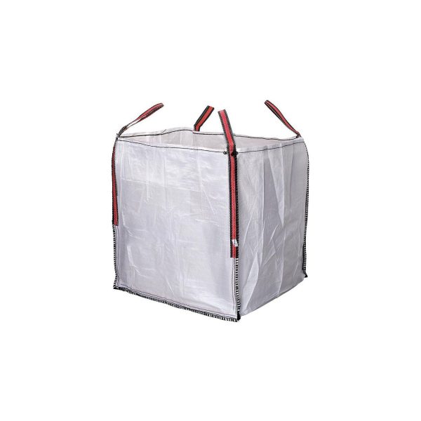 Big bag saco de escombros 90x90x90cm color blanco aguanta hasta 1000kg