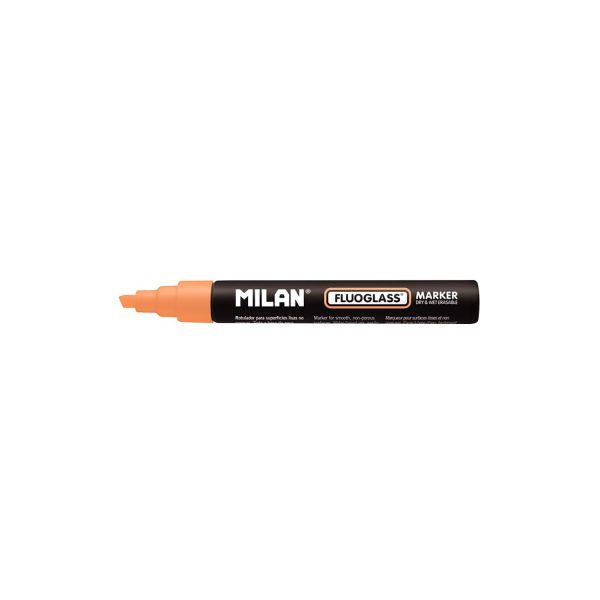 Blister con rotulador naranja fluoglass 2 - 4mm milan