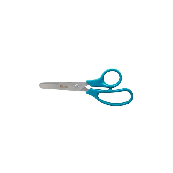 Blister con tijeras escolares basic 13,3cm milan