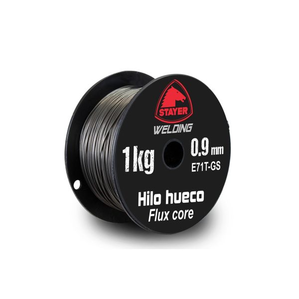 Bobina hilo hueco 1kg 0.9mm e71t-gs