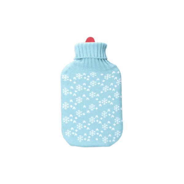 Bolsa de agua caliente. modelo azul copos blancos 2 l