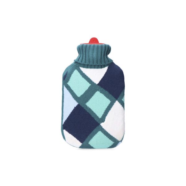 Bolsa de agua caliente. modelo cuadros de colores marinos 2 l