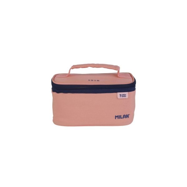 Bolsa isotérmica porta alimentos pequeña con 1 recipiente (1,5 l) serie 1918, rosa milan