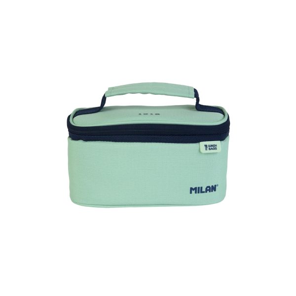 Bolsa isotérmica porta alimentos pequeña con 1 recipiente (1,5 l) serie 1918, verde milan