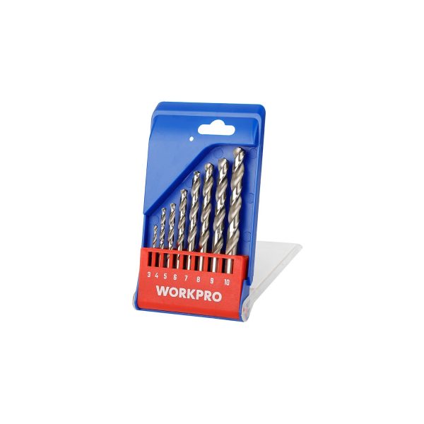 Brocas metal, juego 8 piezas. workpro