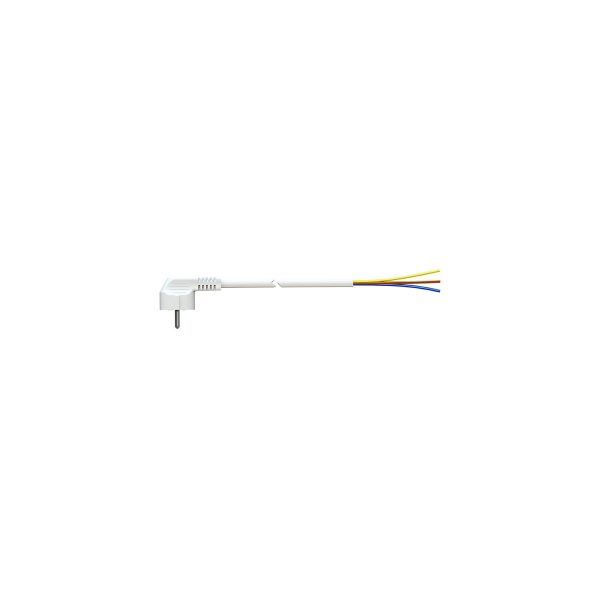 Cable con clavija tipo f 2m 3x1.5mm 4,8mm 16a 250v t/tl blanco. solera 7000/2.