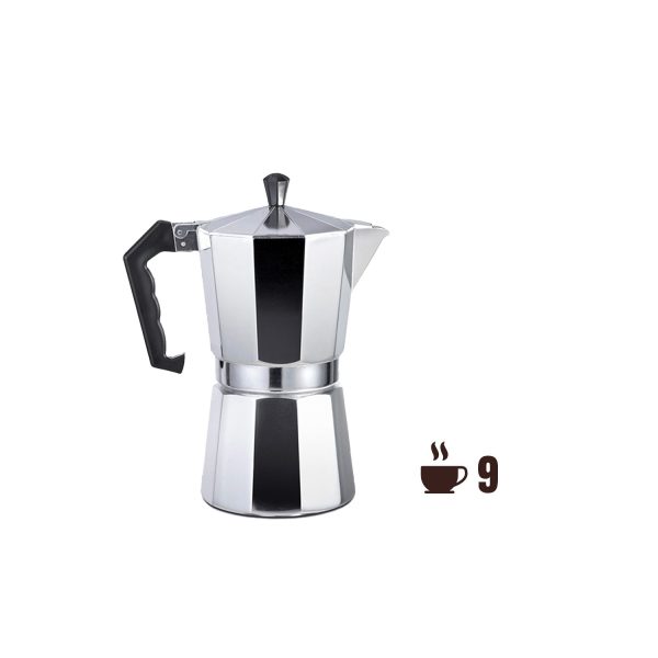 Cafetera de aluminio de 9 tazas edm