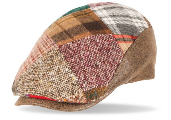 Gorral Lana Patchwork Visera Cuero Marrón 40070 Solid
