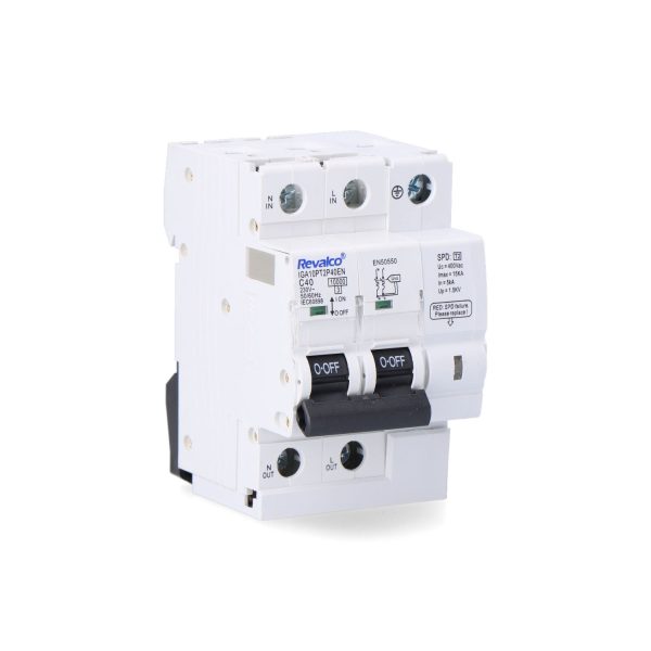 Iga 2p 40a c 10ka protector de sobretension permanente segun normativa en-50550 y transitorio 5-15ka 275v
