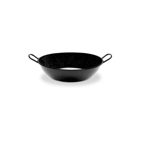 Sartén honda esmaltada con asas para inducción-vitroceramica ø28cm. vaello