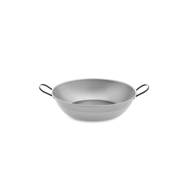 Sarten honda pulida con asas ø38cm. vaello