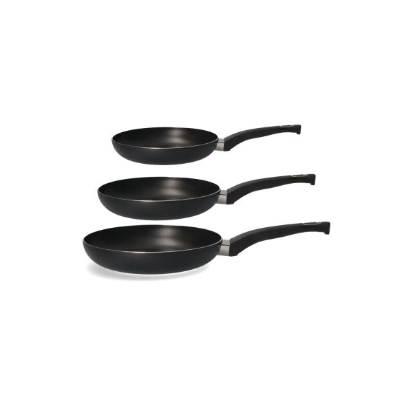 Set 3 sartenes antiadherentes "basic line" gourmet kitchen