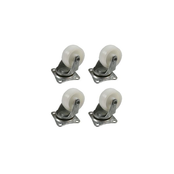 Set 4 ruedas 40mm blancas 45x40mm