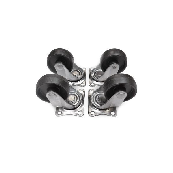 Set 4 ruedas 40mm negras 45x40mm