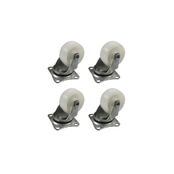 Set 4 ruedas 50mm blancas