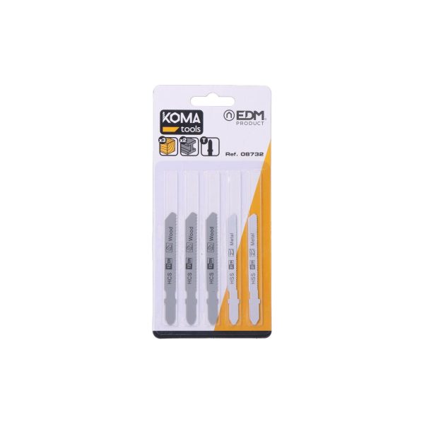 Set 5 hojas para sierra de calar 08705 y ref  08754 koma tools
